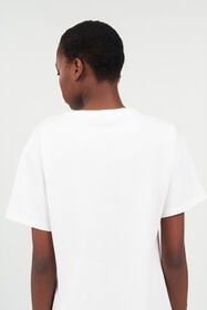 RC T-shirt en coton avec tigres WHITE WQT62B-JD028