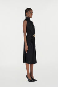 RC Draped Midi Dress Black VKT111-JE034