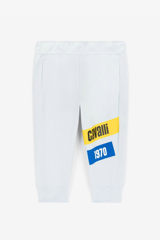 JU Pantaloni sportivi con logo Azzurro RJT20B-CF050