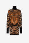 RC Kleid mit Tigermuster Orange RKM109-MA006