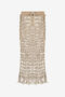 RC Long Mesh Skirt with Fringes RC Long Mesh Skirt with Fringes Light Brown UWR303-FY096