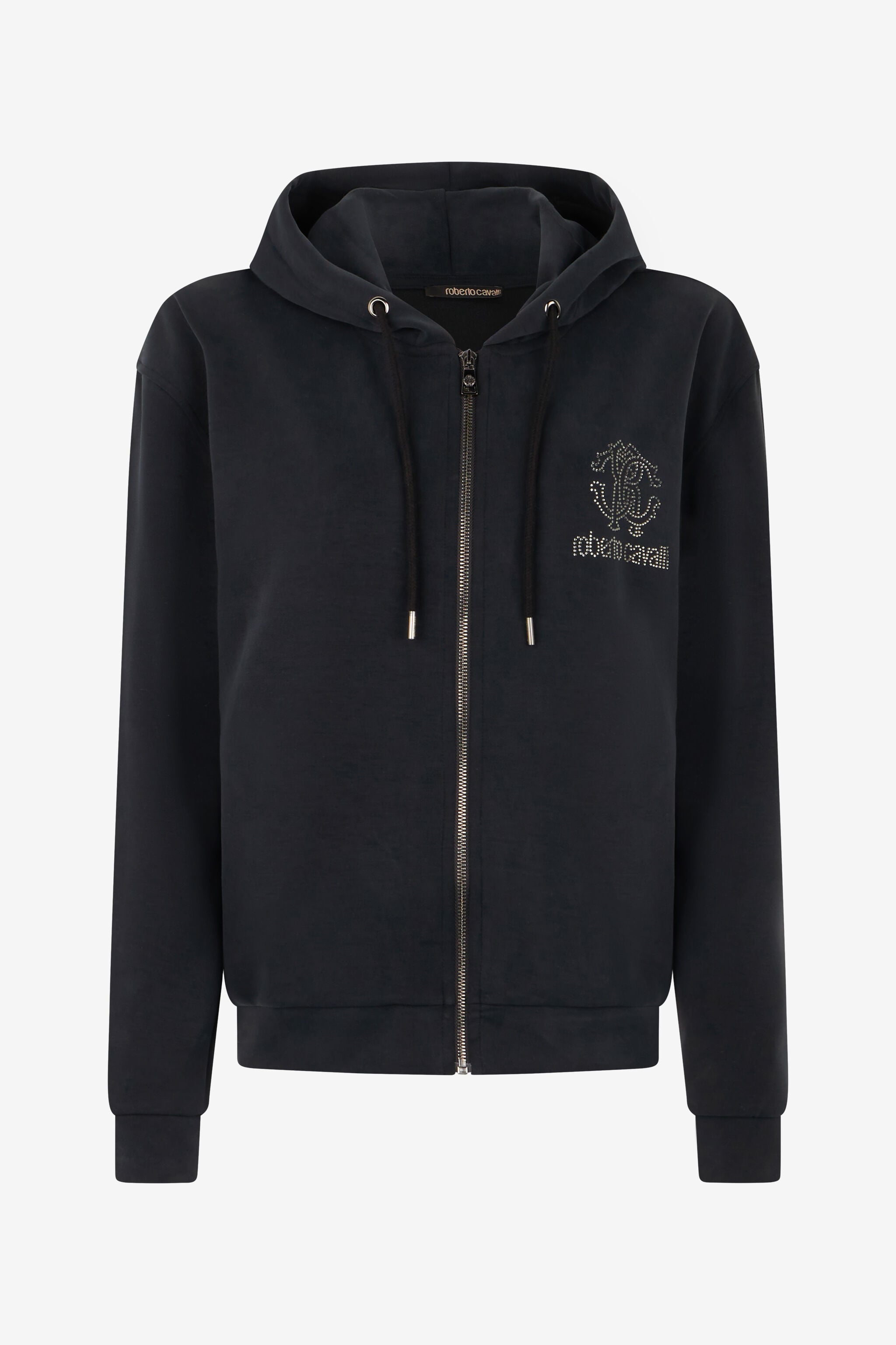 RC Black Hoodie Sweatshirt with RC Monogram Logo RC Black Hoodie Sweatshirt with RC Monogram Logo BLACK POT69C-CF054