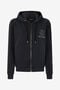 RC Schwarzer Hoodie-Sweatshirt mit RC Monogram-Logo RC Schwarzer Hoodie-Sweatshirt mit RC Monogram-Logo BLACK POT69C-CF054