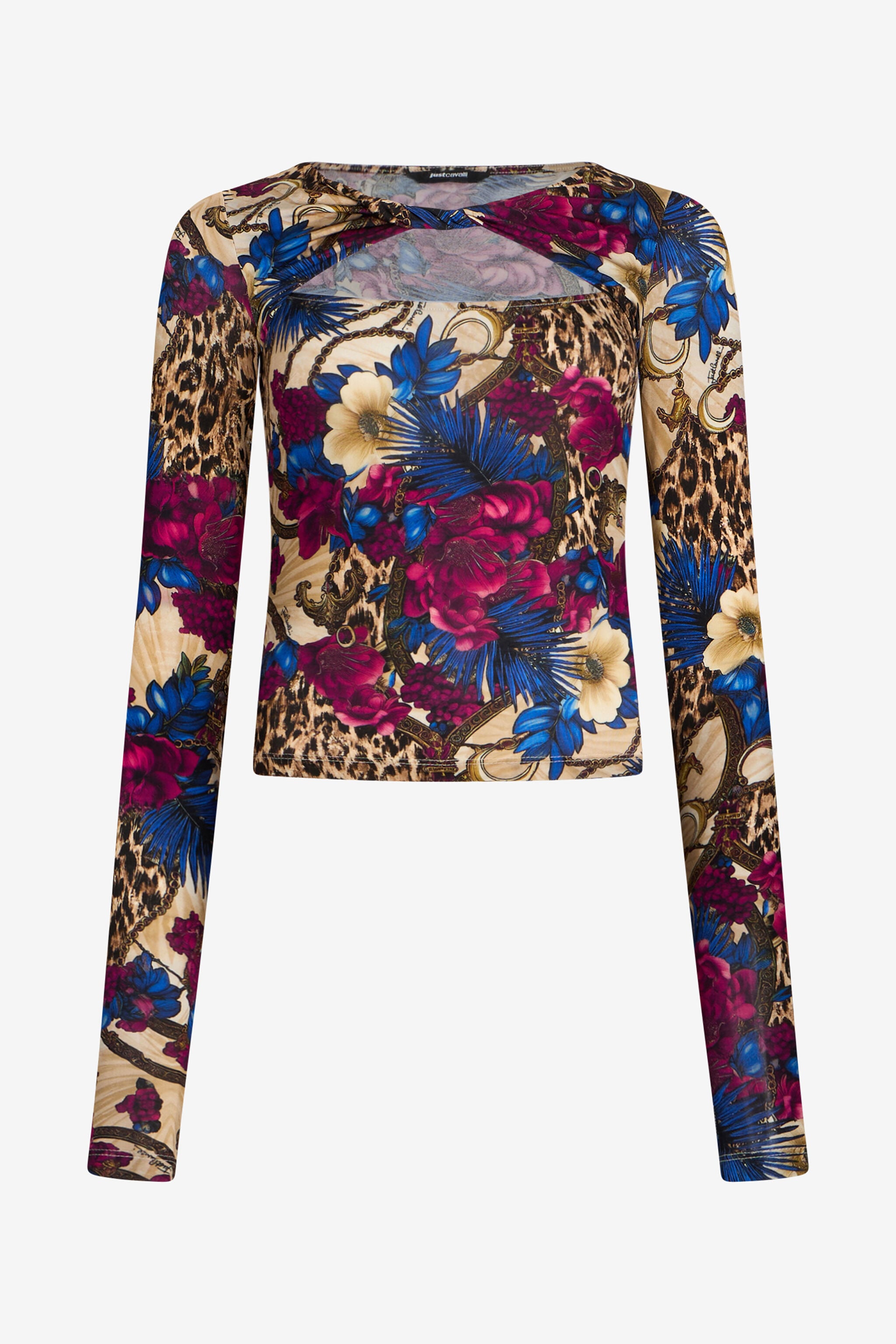 JC Flower Leopard Print T-Shirt JC Flower Leopard Print T-Shirt 700 BEIGE + 343 CILI VFT209-VF332