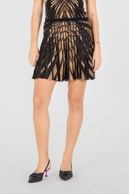 RC Minigonna In Maglia Stampa Ray Of Gold Oro RWM301-MI150