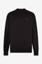 JC Black Sweatshirt with Tonal Logo Patch JC Black Sweatshirt with Tonal Logo Patch BLACK VFT091-VF135