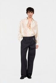 RC Shirt With Ray Devoré Print NATURAL WHITE XRT722-HLI15