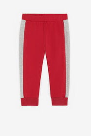 JU Pantalon de jogging colour block à logo Rouge PJT214-CF050