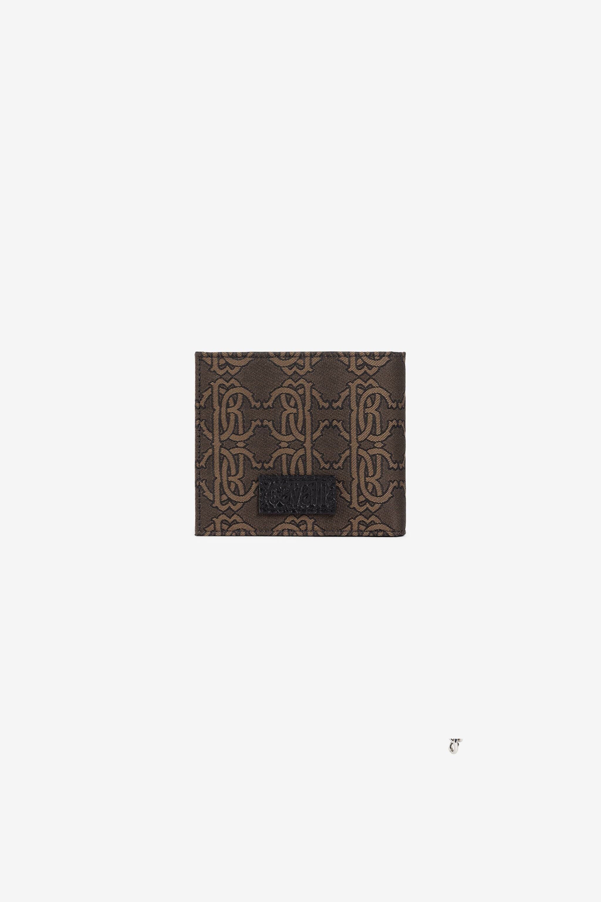 RC RC Monogramm-Jacquard-Geldbörse mit zweifacher Umschlagklappe RC RC Monogramm-Jacquard-Geldbörse mit zweifacher Umschlagklappe Braun PRA005-DJ001