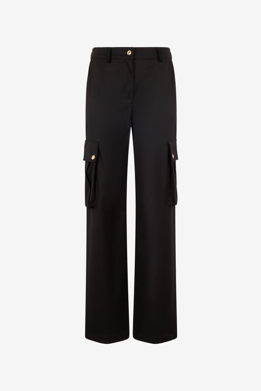 JC Elegante Cargohose JC Elegante Cargohose Schwarz UFT090-UF129