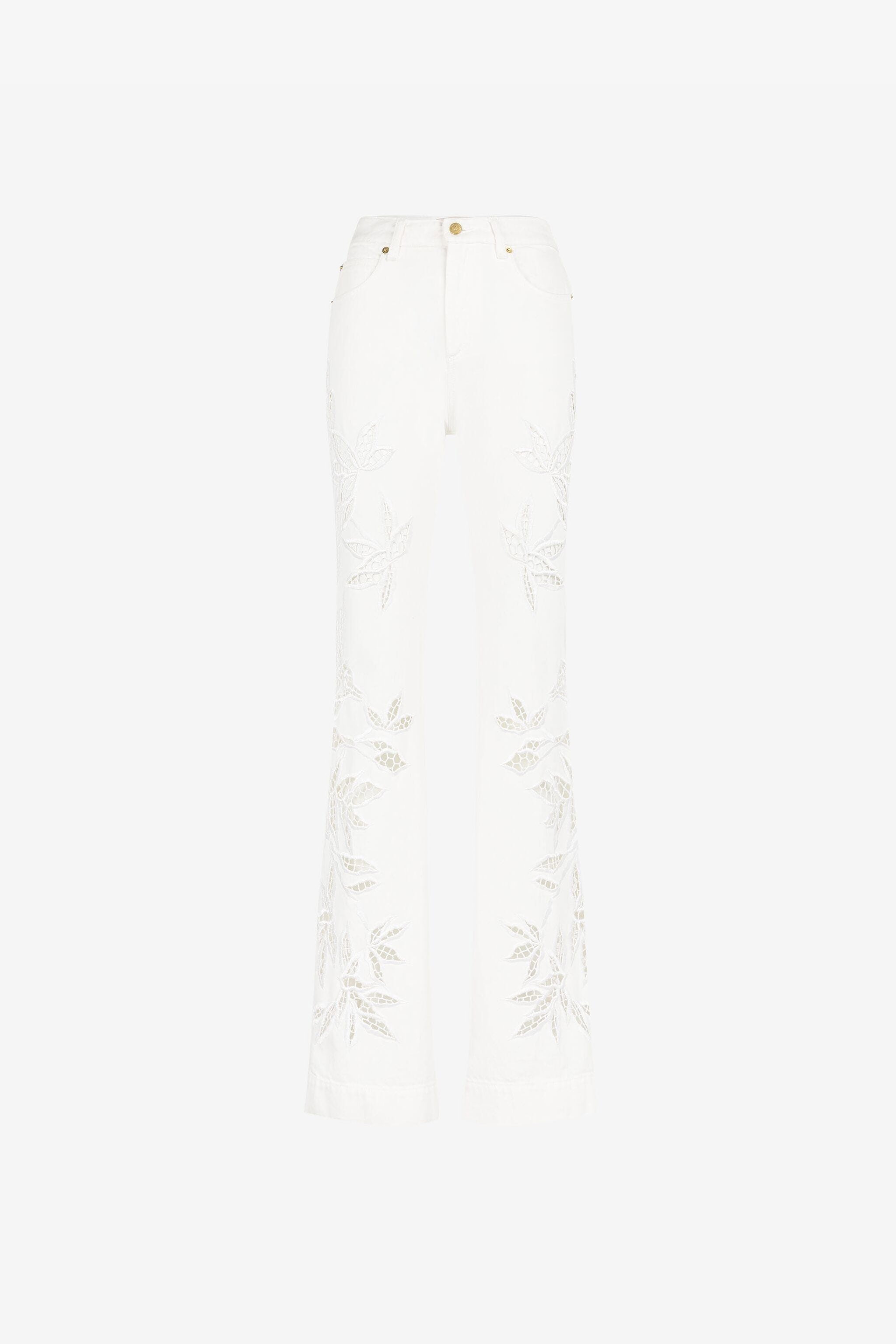 RC Jeans svasati con cut-out floreale Bianco QKJ231-DE013