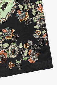 JU Weite Hose mit Kimono-Print GREEN/BLACK XJT22P-7HT67