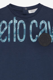 JU Maxi-Logo T-Shirt With Patch Dark blue UJT623-JD001