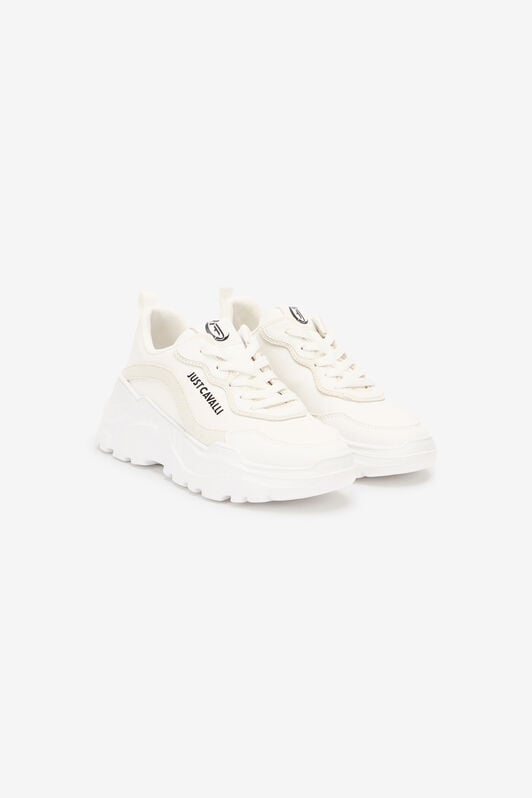JC Sneakers Mit Profilsohle Und Logo JC Sneakers Mit Profilsohle Und Logo Weiß UFS037-UF359