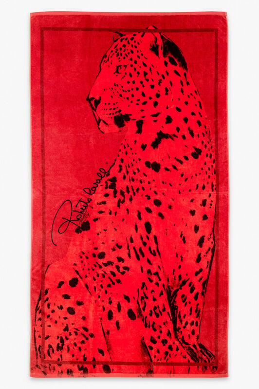 HO Big Cat Print Beach Towel HO Big Cat Print Beach Towel STRAWBERRX UALH03-IH004