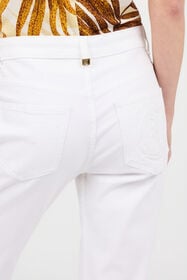 JC Pantalon en Denim de Coton WHITE WFJ034-WF518