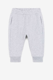 JU RC Monogram-Embroidered Cotton Sweatpants Gray QJT221-CF050