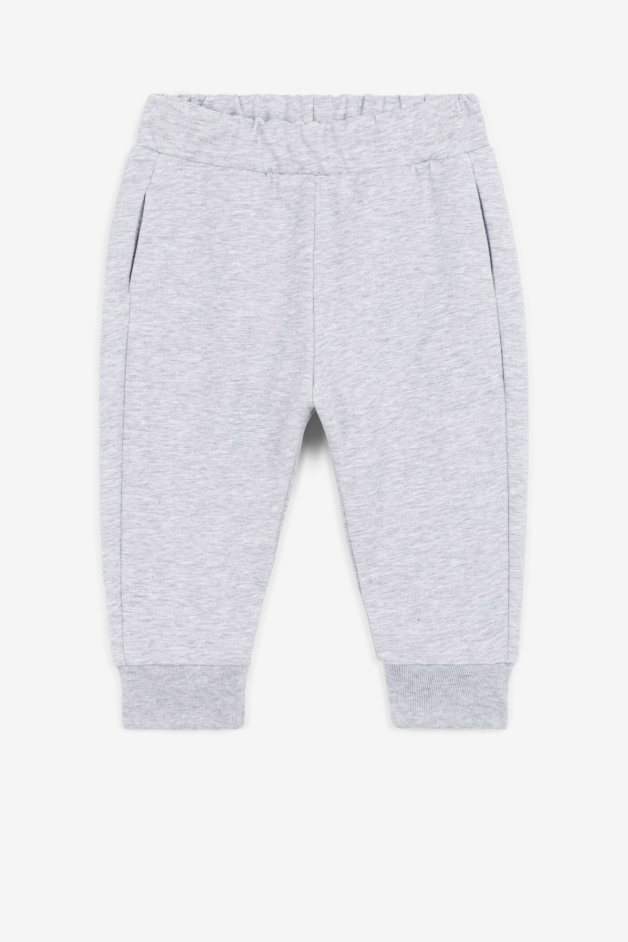 JU RC Jogginghose aus Baumwolle mit Monogramm-Stickerei JU RC Jogginghose aus Baumwolle mit Monogramm-Stickerei Grau QJT221-CF050