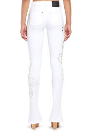 RC Snake Embellished Jeans WHITE IQJ231-DE005