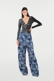 RC Loose Fit Bleached-Effect Jeans BLU SCURO VKJ207-VT012