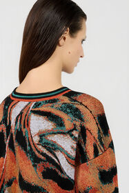 RC Jersey Con Estampado Butterfly BLACK/MULTICOLOR XQM605-MI017