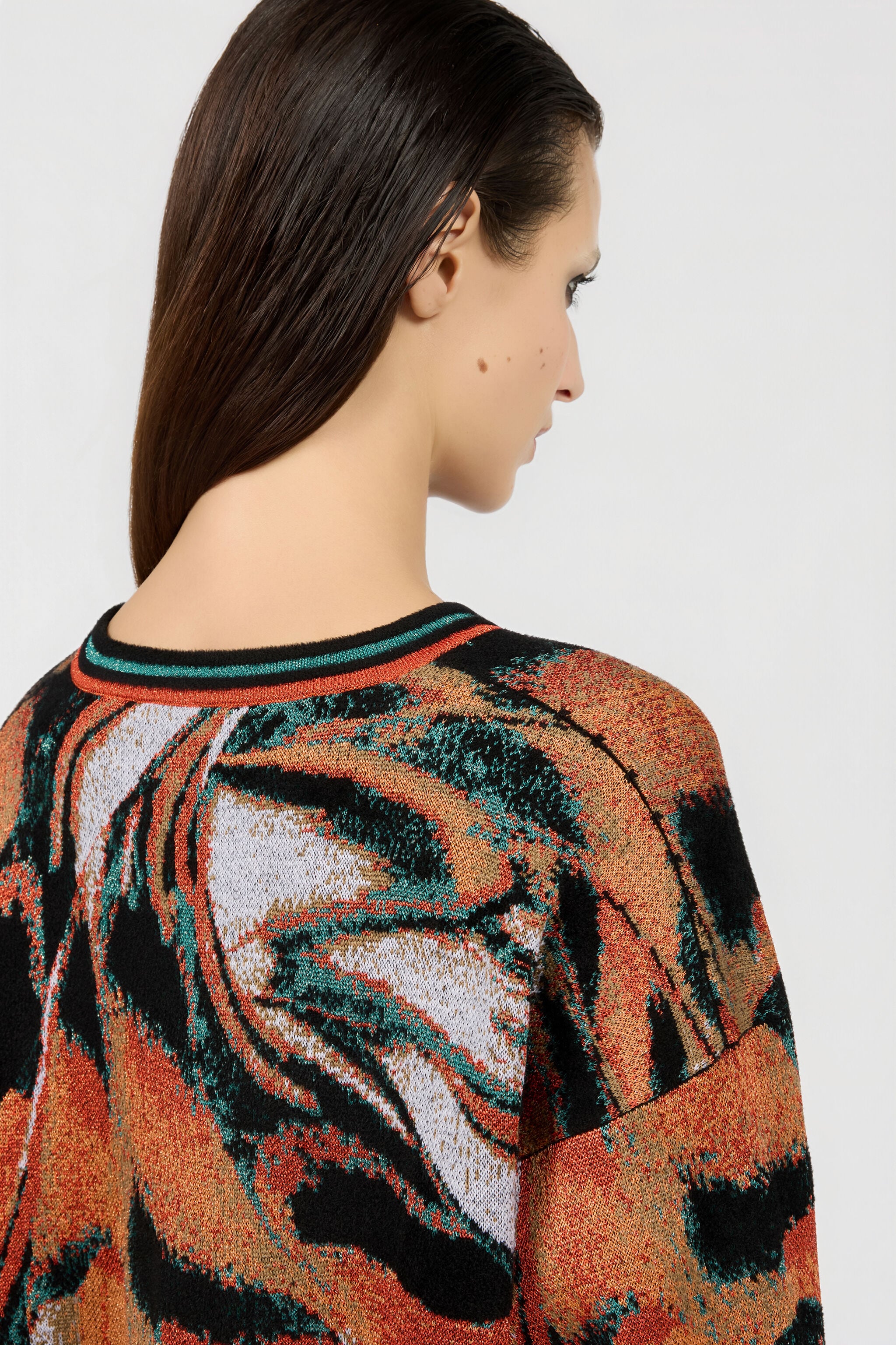 RC Butterfly Print Sweater RC Butterfly Print Sweater BLACK/MULTICOLOR XQM605-MI017
