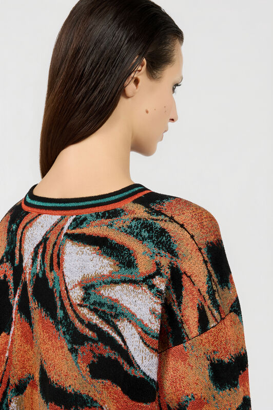 RC Butterfly Print Sweater RC Butterfly Print Sweater BLACK/MULTICOLOR XQM605-MI017