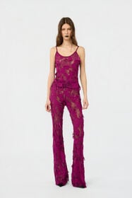 RC Pantalón con encaje de efecto destroyed CYCLAMEN XWT206-GG010