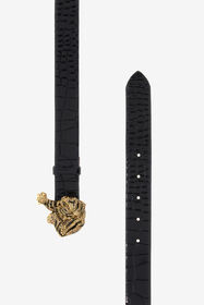 RC Belt with gold buckle BLACK TKC002-PZ975