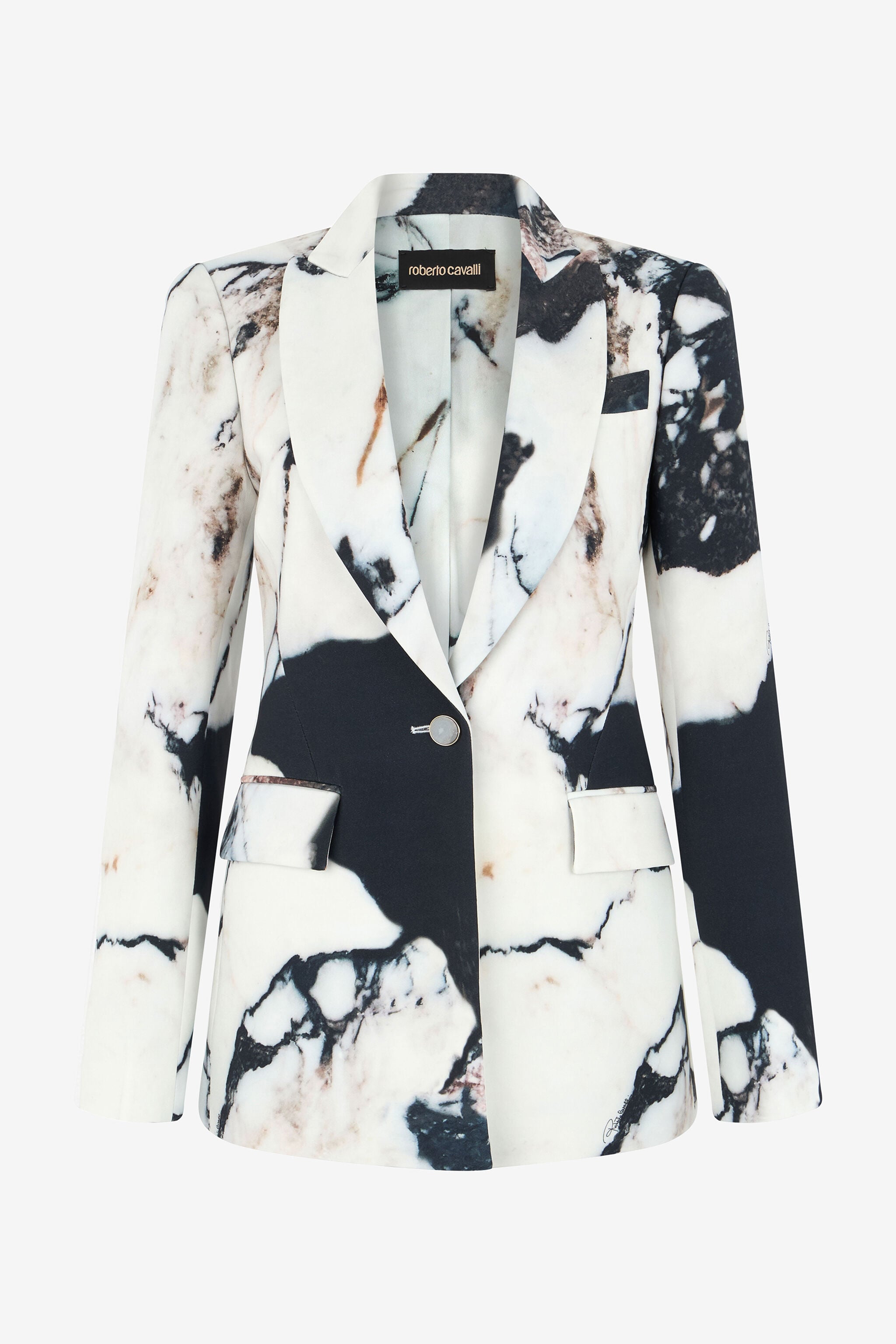 RC Marble print blazer Black/White TWT401-ORN18
