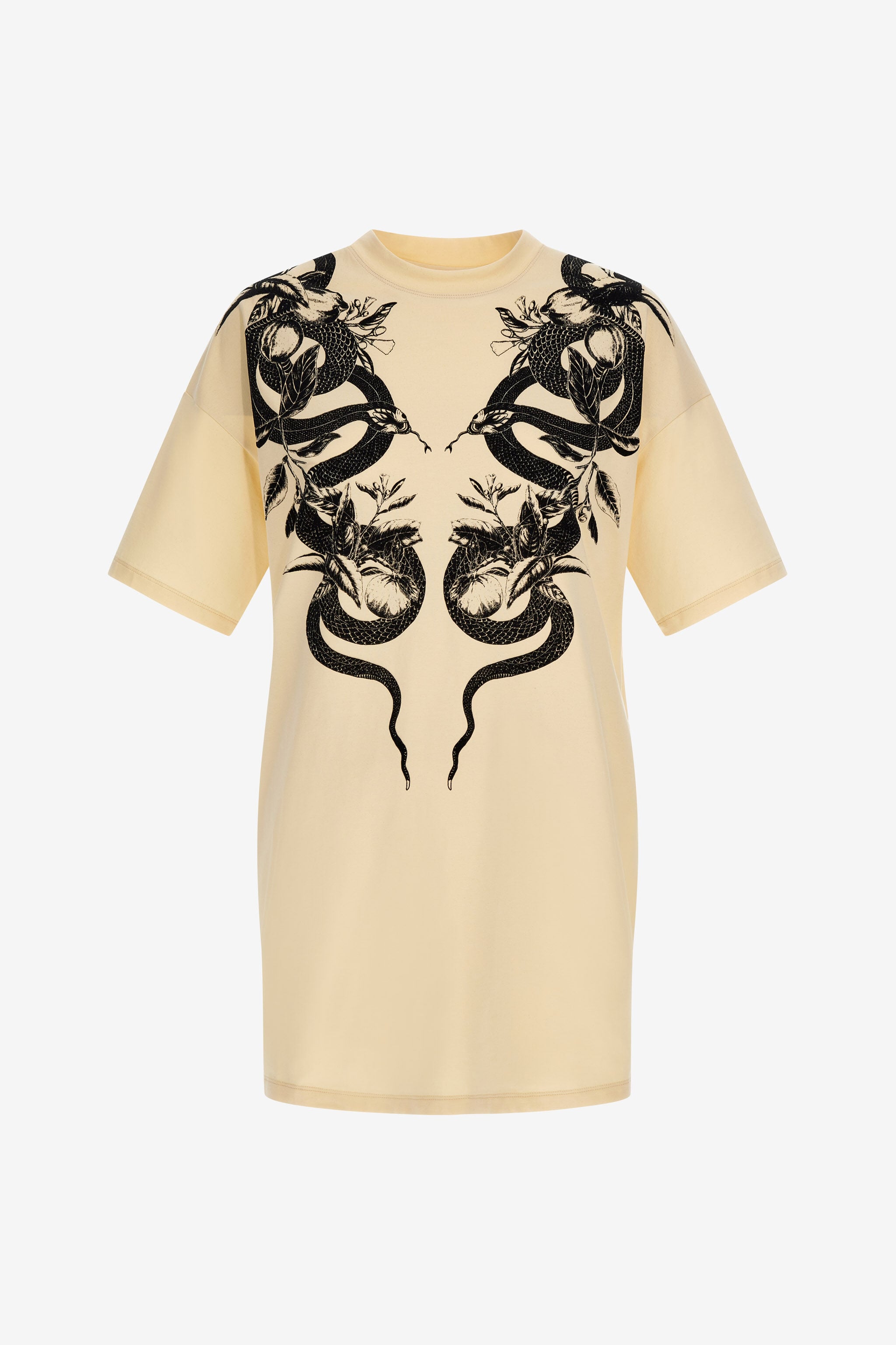 RC Snake print t-shirt dress RC Snake print t-shirt dress Elfenbein SKT12B-JD062