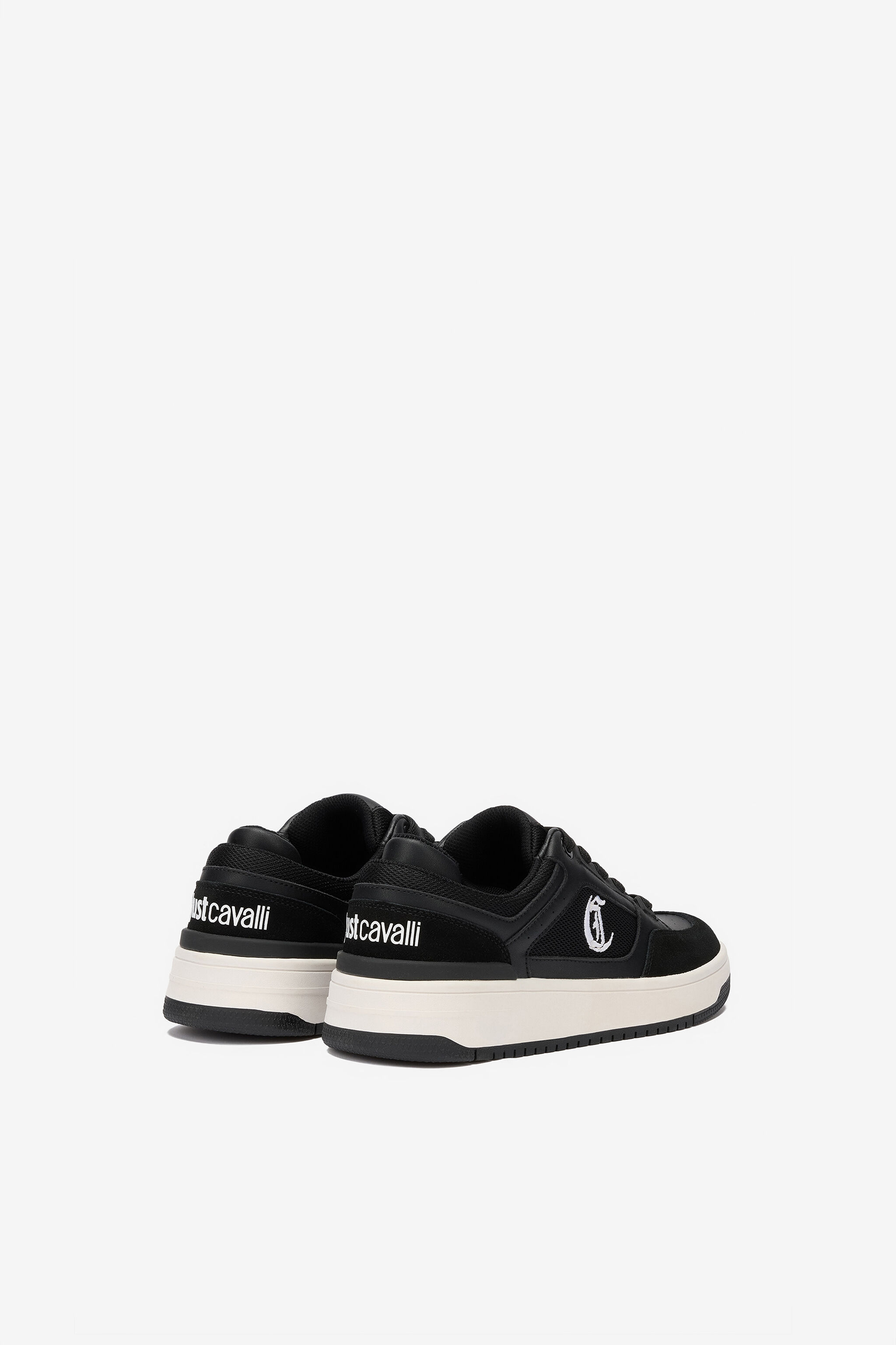 JC Black Leather Sneakers BLACK VFS066-VF524
