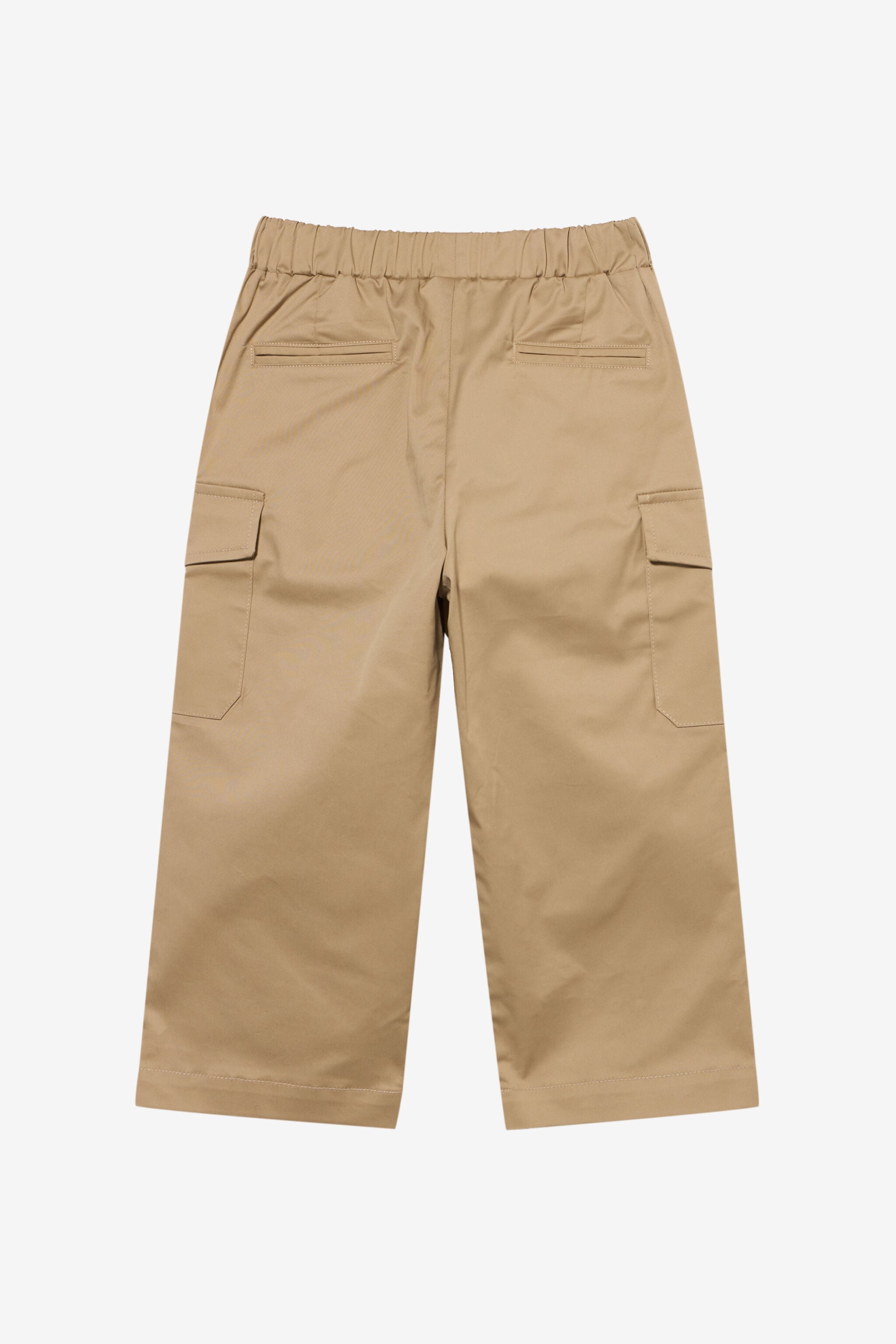 JU Beige Cargo Pants With Elasticated Waist JU Beige Cargo Pants With Elasticated Waist BEIG.MARZ. XJT22C-CE035