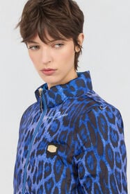 CL Bomber in Leopard Print Leo Natural Blue/Blu RXT40A-SB001