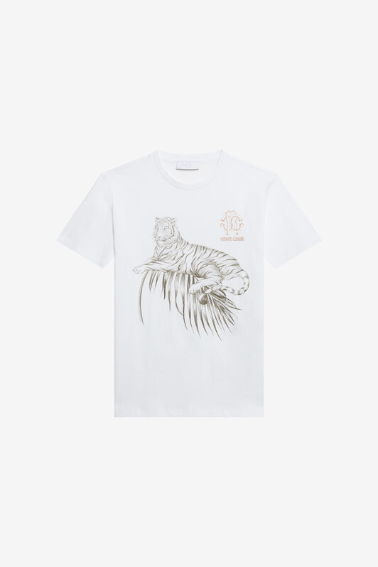 JU T-Shirt Bianca in Cotone OPTICAL WHITE TJT61C-JD001