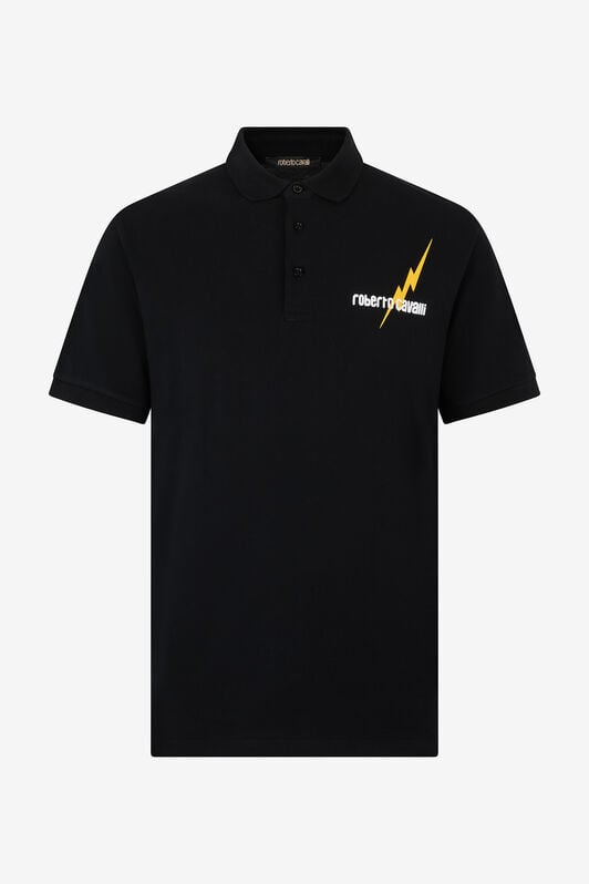 RC Poloshirt Mit Print Und Logo RC Poloshirt Mit Print Und Logo Schwarz POT64D-KB001