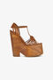 RC Platform sandals with strap RC Platform sandals with strap Brown SWS006-PZ899