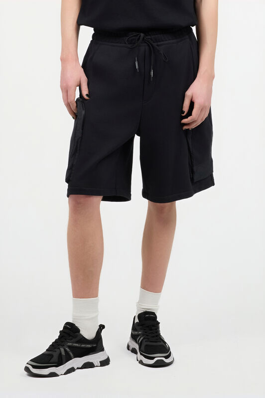 JC Pantalones Cortos Con Maxibolsillos Y Logotipo JC Pantalones Cortos Con Maxibolsillos Y Logotipo Negro UFT008-UF028