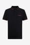RC Polo Negro Con Ribetes De Rayas RC Polo Negro Con Ribetes De Rayas BLACK ROT60G-KB003