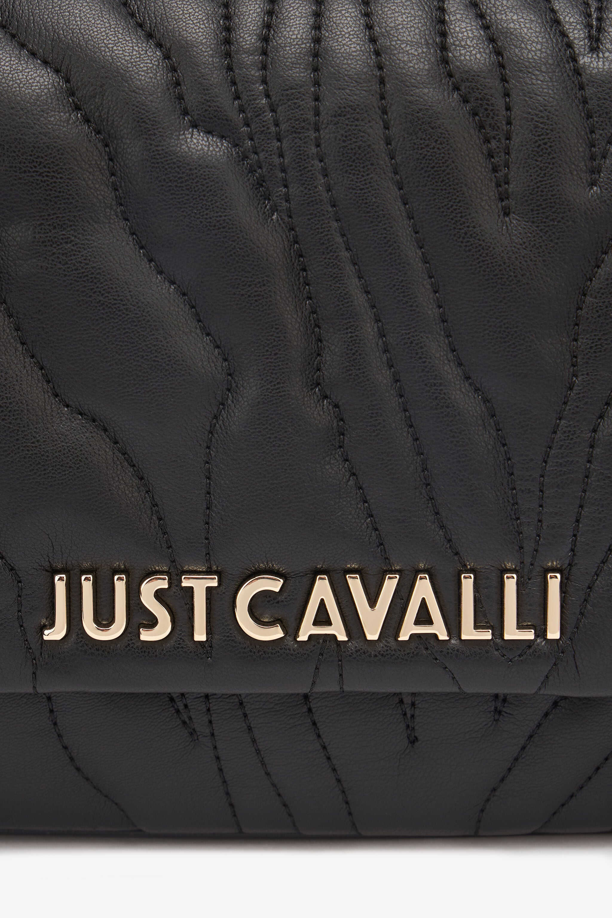 JC Top-Stitched Clutch Bag With Shoulder Strap JC Top-Stitched Clutch Bag With Shoulder Strap Black UFB067-UF436