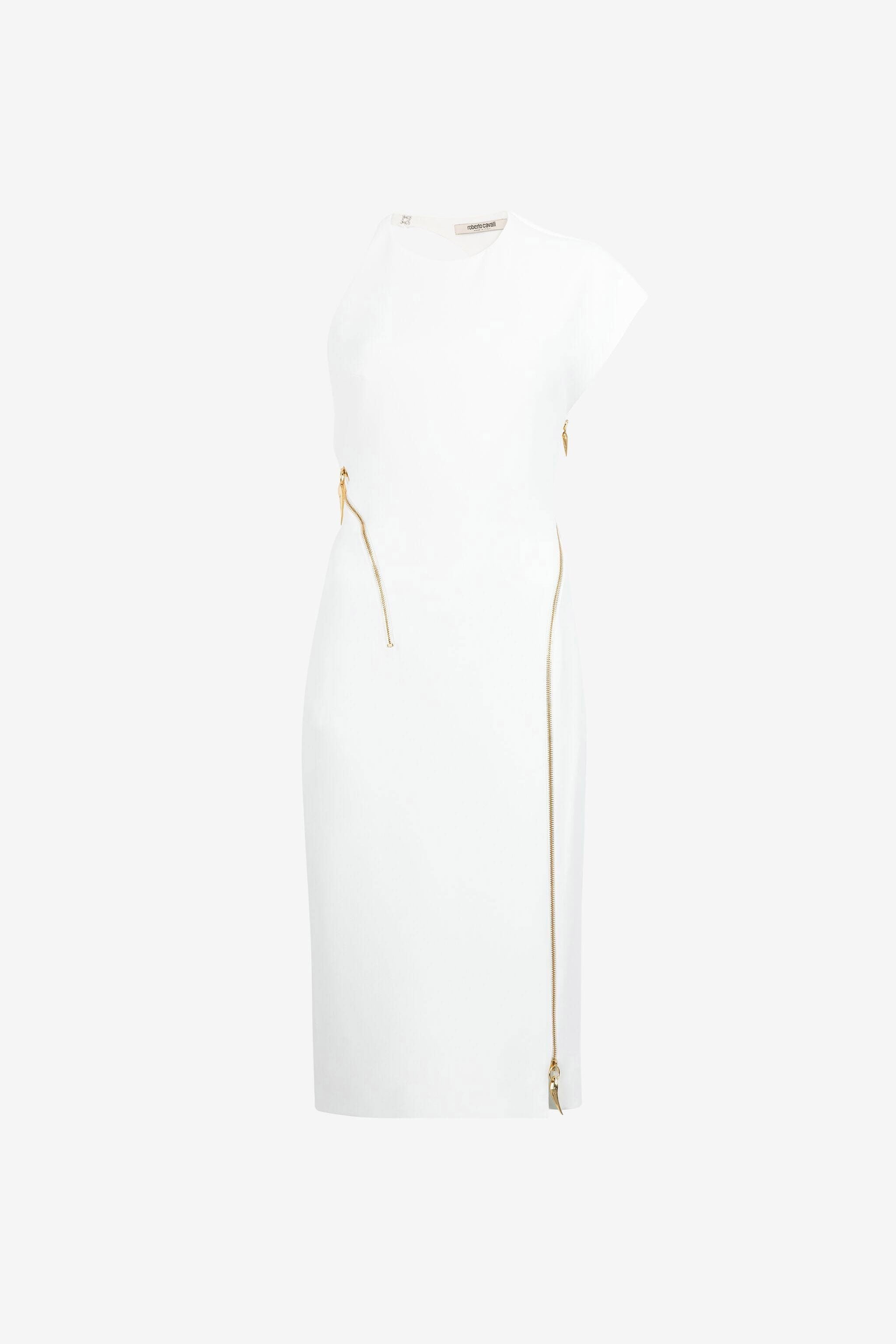 RC Asymmetric Zip Dress RC Asymmetric Zip Dress WHITE OQT102-HR005