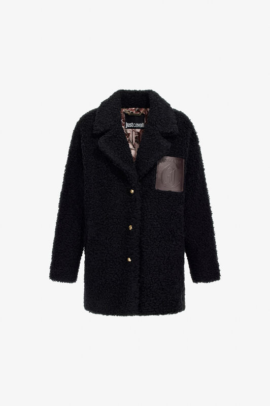 JC Just Cavalli Eco-fur Black TFT157-TF224
