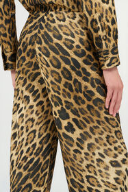 RC Pantaloni Palazzo con Stampa Leopardo NATURAL WQT202-9HQ71
