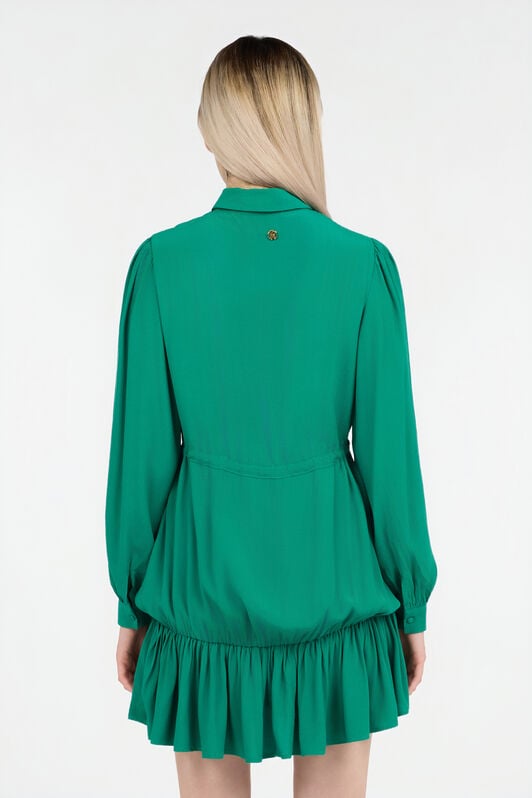 RC Robe Mini Verte Avec Cordon De Serrage RC Robe Mini Verte Avec Cordon De Serrage MALACHITE GREEN QOT10D-VI001