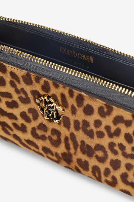 RC Jaguar Skin Print Zip-Around Wallet NATURALE SKA001-ZV012