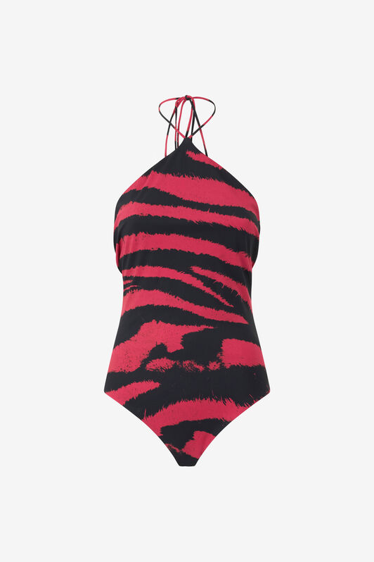 RC Bodi con estampado Zebra Tribute Rojo UWT615-OOP26