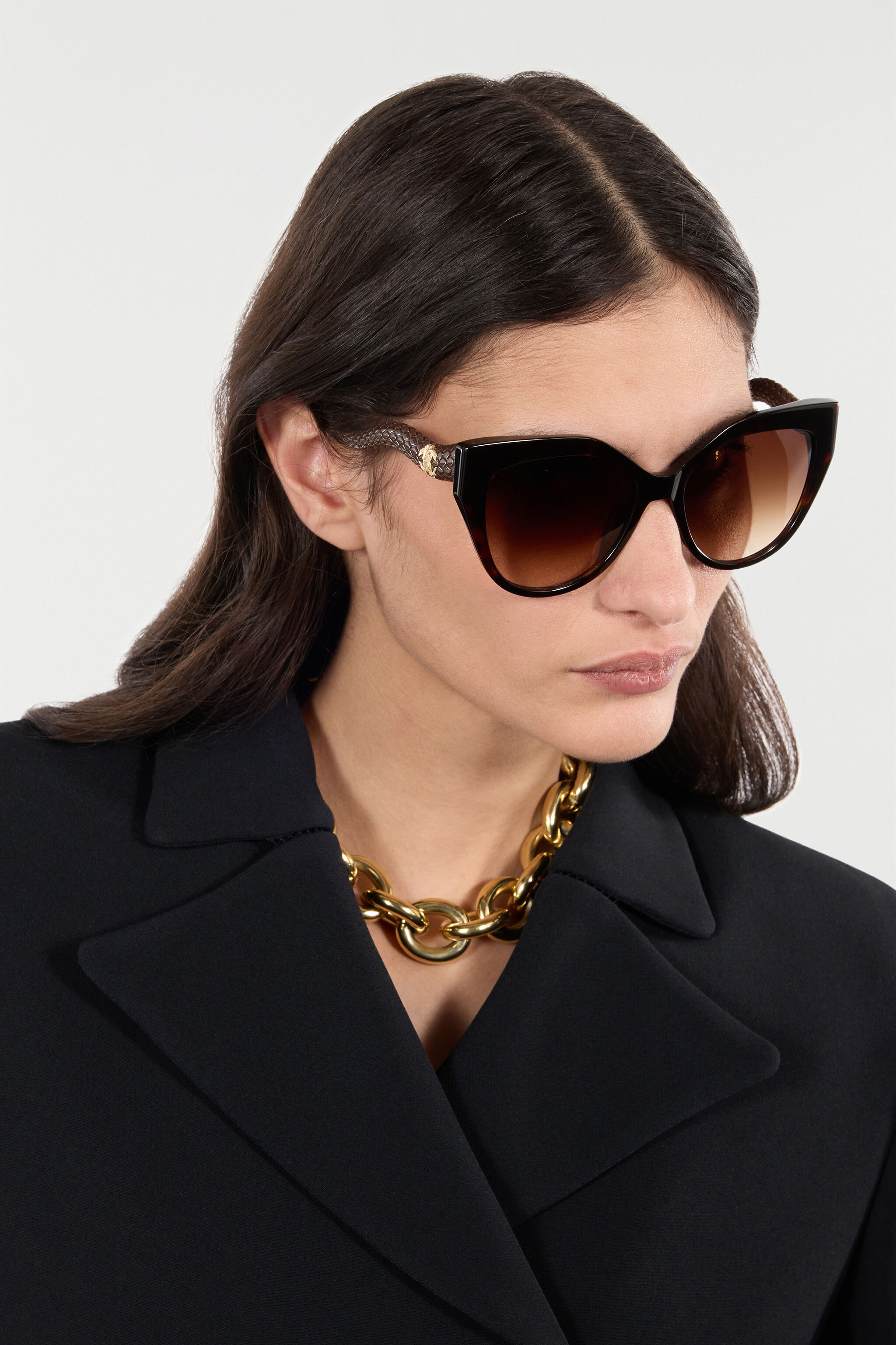 RC Sunglasses with snake-like temples RC Sunglasses with snake-like temples SHINY BROWN/YELLOW H UALD17-ID212