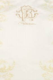 JU Robe en soie imprimée MILKY WHITE VJT10C-RDJ02