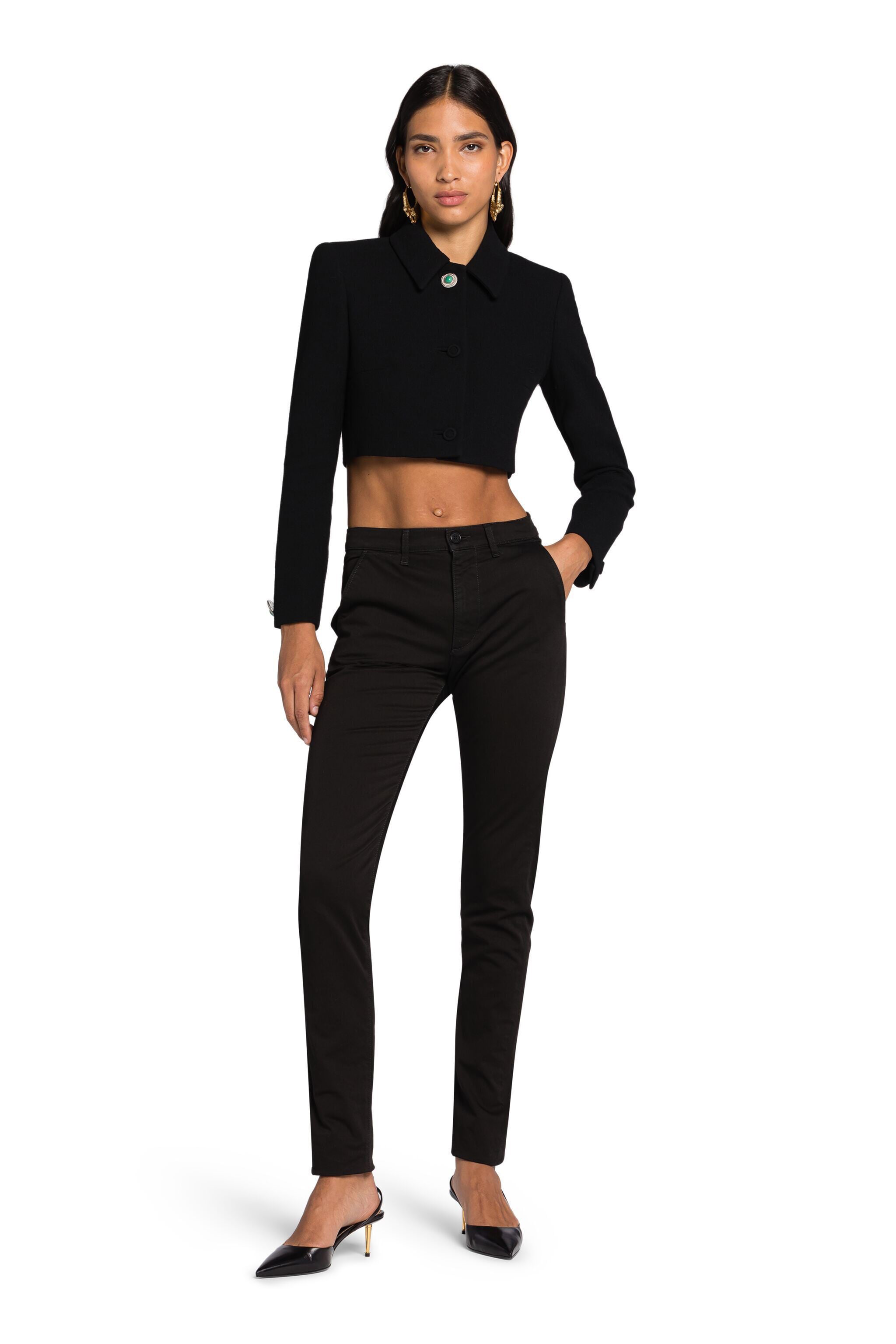 RC Skinny-Leg Trousers RC Skinny-Leg Trousers Noir KOT20B-CE048