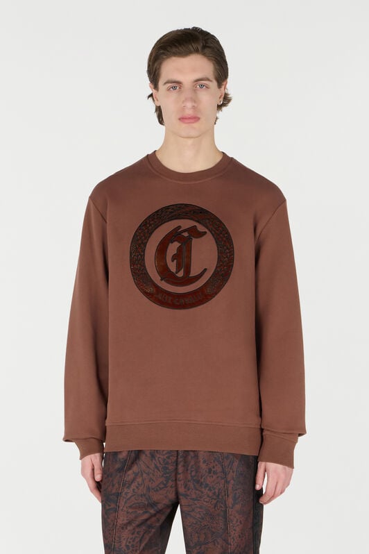 JC Sweatshirt With JC Monogram JC Sweatshirt With JC Monogram Brown TFT052-TF069